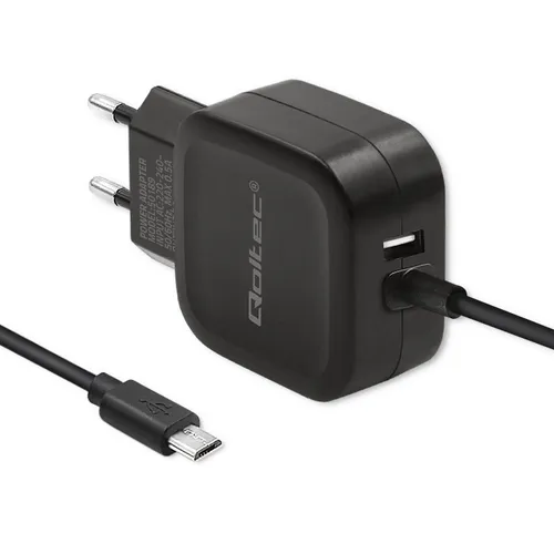 Charger 17W | 5V | 3.4A | USB + Cable Micro USB Qoltec 5901878501895