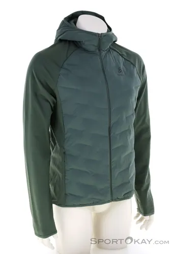 Odlo Zeroweight Insulator Herrenjacke - Oliv-Dunkelgrün-XL - Die Odlo Zeroweight Insulator Herrenjacke bietet außergewöhnliche Wärme und Flexibilität. Hergestellt aus 91 % recycelten Materialien, ideal für kalte Tage mit praktischen Reißverschlusstaschen und atmungsaktiver Thermo-Isolierung.