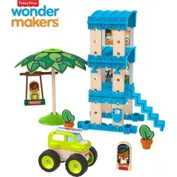 Fisher-Price Wunder Werker Strandbungalow, Baukasten, Konstruktions-Spielzeug