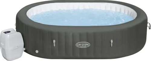 Bestway LAY-Z-SPA Mauritius AirJet Whirlpool - Ovaler Außenwhirlpool 270 x 180 x 71 cm, ideal zum Entspannen im Freien mit AirJet-Massagesystem für ultimativen Komfort.