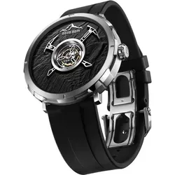 Uhr Ciga Design Herren/Frauen Schwarz Ciga-U053-TT02-6B - Elegante Titan-Uhr mit Automatikwerk, 120 Stunden Gangreserve und wasserdicht bis 50 Meter. Ideal für stilbewusste Träger, die modernes Design schätzen.