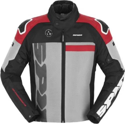 Spidi Progressive Net H2Out Motorradjacke, rot, Größe M für Herren - Robuste Motorradjacke mit 3D-Mesh für optimale Belüftung und hohem Tragekomfort. Hergestellt aus strapazierfähigem Nylon, ideal für verschiedene Wetterbedingungen.
