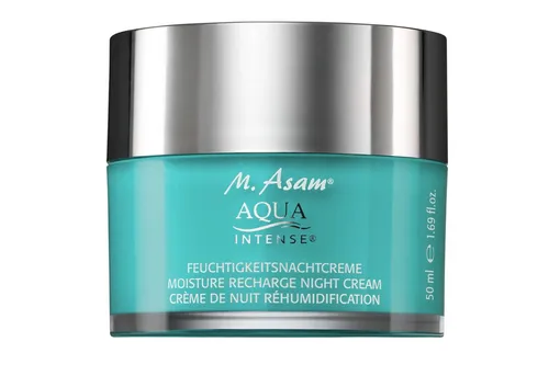 M. Asam AQUA INTENSE Hyaluron Nachtcreme (50 ml) - Nachtpflege für intensive Regeneration, spendet Feuchtigkeit und verbessert die Hautschutzbarriere. Ideal für empfindliche Haut dank parfümfreier Textur.