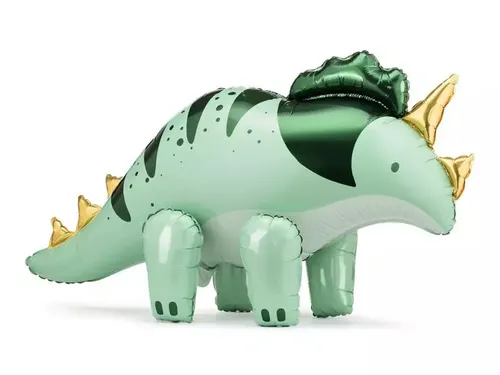 Balon foliowy Triceratops zielony 101x60.5cm PartyDeco 5904555013216