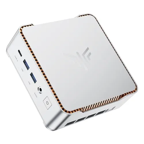 NiPoGi Essenx E2 Mini PC W-11 Pro - Mini-PC mit Intel Alder Lake-N97, 16 GB RAM, 512 GB SSD, energieeffizient und ideal für Büro, Schule oder Home-Entertainment mit 4K Dual-Display Unterstützung.