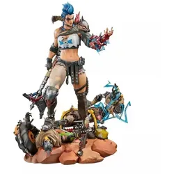 Blizzard Overwatch Junker Queen Sammler Statue 41 cm - Limitierte Premium Edition - Actionfiguren: Limitierte Statue der Junker Queen aus Overwatch 2, beeindruckende 41 cm hoch, aus hochwertigem Polyresin, weniger als 1.000 Exemplare weltweit - ein Muss für jeden Fan!