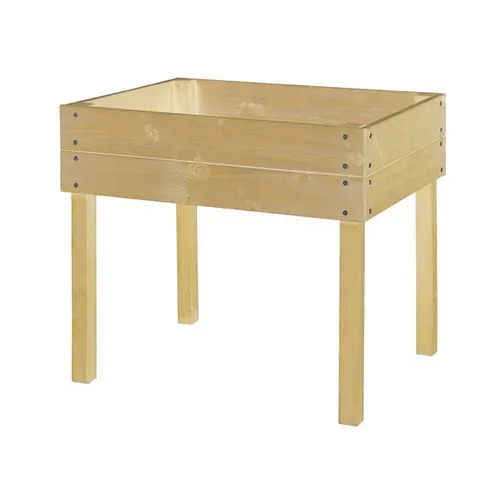Hochbeet für Kinder 50x45x45cm aus Holz - Hochbeet-Kit für Kinder, ideal zum Anpflanzen von Kräutern und Erdbeeren, wetterbeständig mit wasserbasiertem Lack und einfache Montage.