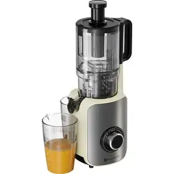 KitchenBrothers Slow Juicer - Vertikal - 750ml - Entdecken Sie den KitchenBrothers Slow Juicer für frische Säfte! Mit extra breiten Öffnungen (126mm & 45mm) und BPA-freier Pressschnecke für optimale Saftausbeute. Kompakt und ideal für jede Küche.