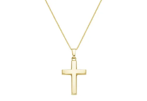 Luigi Merano Kreuzkette Kreuz Anhänger, Gold 585