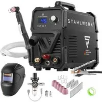 STAHLWERK CUT 50 ST IGBT Plasmaschneider - Schweißgeräte mit 50 Ampere für präzise Schnitte bis 14mm. Ideal für lackierte Bleche und Flugrost, ausgestattet mit moderner IGBT-Technologie und 7-Jahre-Garantie.