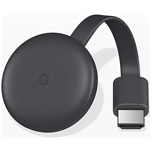 Google Chromecast HD Streaming Stick - WLAN für Ihr Zuhause - Streaming Stick für nahtloses Fernsehen: Genießen Sie Filme, Serien und Musik von über 2000 Apps direkt auf Ihrem Fernseher. Einfache Bedienung und Sprachsteuerung für ultimativen Komfort.