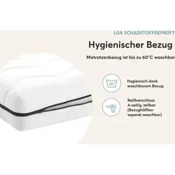 RAVENSBERGER Kinder- und Jugendmatratze Softwelle - Härtegrad H1/H2, 100 x 200 cm - Allergikerfreundliche 7-Zonen Kaltschaummatratze für Kinder und Jugendliche, bietet optimale Druckentlastung und perfekte Klimaeigenschaften für erholsamen Schlaf.