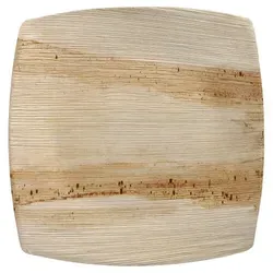 PAPSTAR Teller, Palmblatt "pure" 26 cm x 26 cm natur "QUADRATO" 100 Stück