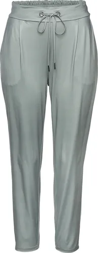 LASCANA Schlupfhose Damen, Gr. 36, jade - Stoffhosen. Leichte, bügelfreie Sommerhose aus glatter Jerseyqualität mit praktischen Taschen – ideal für einen lässigen Look!