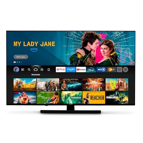 MEDION 50 Zoll QLED Fernseher mit Fire TV - 4K Smart TV mit Dolby Vision HDR und Dolby Atmos für ein Kinoerlebnis. Genießen Sie brillante Farben und lebendige Kontraste bei Ihren Lieblingsfilmen.