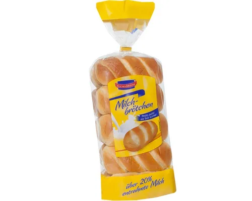 KuchenMeister Milchbrötchen 400g - Leckere, softe Backware aus Magermilch – ideal für den Genuss zwischendurch. Perfekt für Desserts oder als Snack!