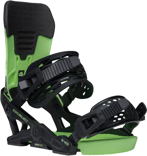 YES SELECT EIKI Bindung 2026 green glow - L - Die YES SELECT EIKI Bindung 2026 green glow - L bietet mit ihrem innovativen Design und Flex-Wert von 6/10 optimalen Komfort und Stabilität. Ideal für Park-Runs, ausgestattet mit Skate-Tech und leuchtenden Effekten für mehr Sichtbarkeit.
