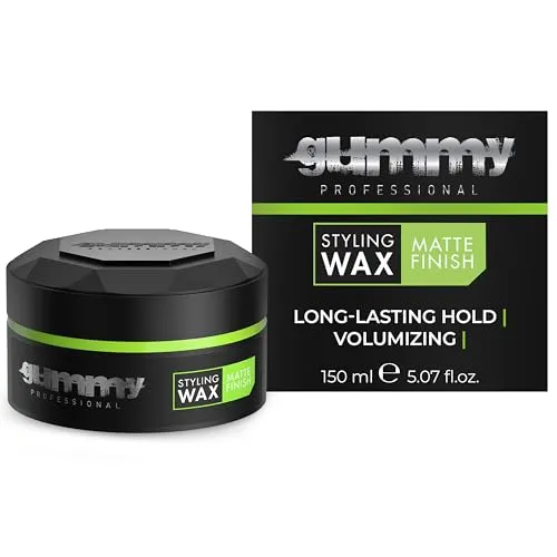 Gummy Professional Matt Finish Haarwachs 150 ml – Mattes Styling Wachs für Männer – Starker Halt & Natürliches Finish – Haarstyling mit Vitamin E