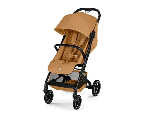 CYBEX Gold Kinderwagen BEEZY - Kompakt und Ergonomisch, Cinnamon Yellow - Kompakter Kinderwagen für Kinder von Geburt bis ca. 4 Jahren (max. 22 kg). Ergonomische Liegeposition und praktisches Faltmaß für einfache Reisen. Mit Einhand-Gurtsystem und großem Korb für höchsten Komfort und Flexibilität.