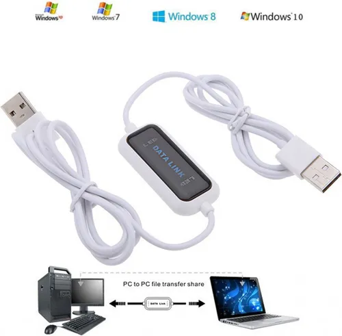 P79C Bolwins 160cm USB 2.0 Datenkabel - Kabeladapter zum einfachen Datenaustausch zwischen zwei PCs ohne Netzwerk, Plug & Play, hohe Übertragungsraten bis zu 480 MBit/s.