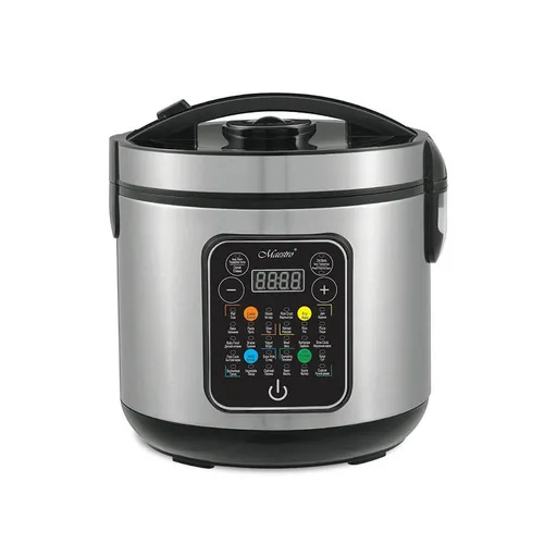 Maestro MR-794 Multi-Kocher 5 l 900 W Schwarz - Vielseitiger Multi-Kocher mit 30 Programmen, 5 l Kapazität und edlem Design aus satiniertem Stahl. Ideal für kreative Kochabende!