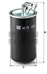 GS1230 Tecneco Kraftstofffilter für MITSUBISHI