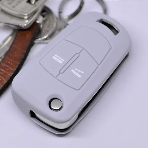 Auto Schlüssel Schutz Hülle Grau für Opel Astra Vectra Corsa Zafira Signum