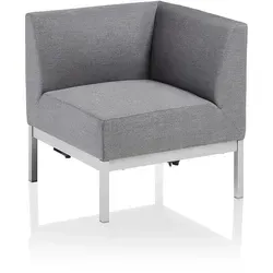 Kettler Pure Casual Dining City Line Endteil/Eckteil - Silber