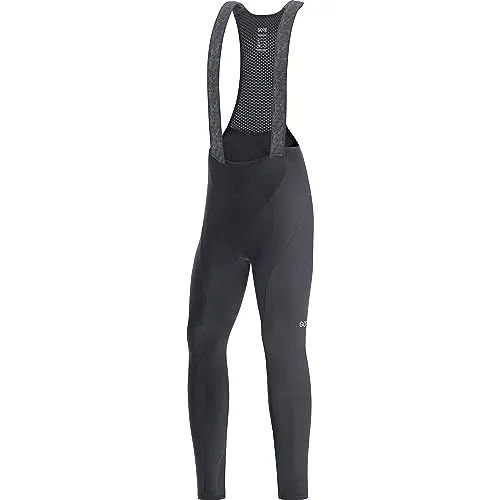 GOREWEAR C3 Thermo Trägerhose+, Black, XL - Radhosen für Herren, ideal für kalte Wetterbedingungen mit atmungsaktivem GORE Windstopper und optimaler Passform für beste Performance.