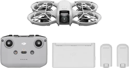 DJI Neo Fly More Combo - Leichte 4K UHD Mini-Drohne mit KI-Motivverfolgung, Handstart und vielseitigen Steuerungsoptionen für beeindruckende Aufnahmen