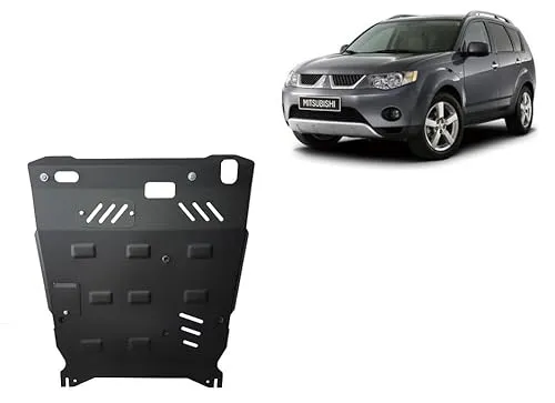 Stahl Unterfahrschutz für Mitsubishi Outlander - Robuster Unterfahrschutz für Mitsubishi Outlander, pulverbeschichtet für hohe Widerstandsfähigkeit. Einfache Montage dank werksseitiger Befestigungspunkte. Ideal zum Schutz vor Schmutz und Stößen.