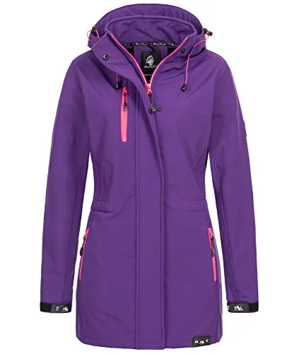Rock Creek Softshelljacke Damen D-423 - Übergangsjacke für Outdoor-Aktivitäten, wasserabweisend, winddicht und atmungsaktiv für optimalen Schutz bei jedem Wetter.