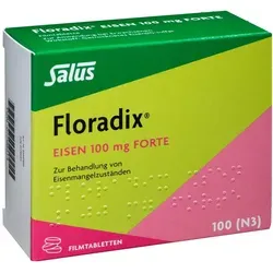 Floradix Eisen 100mg Forte 100 ST - Arzneimittel zur Behandlung von Eisenmangelzuständen, unterstützt die Blutbildung und stärkt das Wohlbefinden.