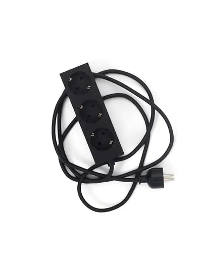Pedestal Power Bar Mehrfachsteckdose 5m mit Magnetischem Boden - 3-Fach Steckdosenleiste für flexibles Strommanagement - Steckdosen & Zubehör - Magnetische 3er Steckdosenleiste mit 5m Kabel für flexible Nutzung in jedem Raum, ideal für Pedestal TV-Möbel und stilvolles Design.