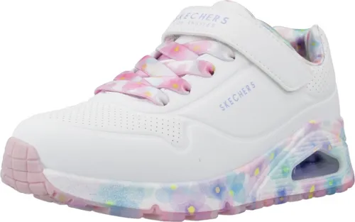 Skechers Kinderschuhe UNO GEN1 in Weiß, Größe 28 - Sneaker für Kinder, bequem und stylish, ideal für den Alltag und in der Größe 28 erhältlich.