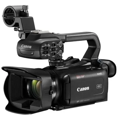 Canon XA65 Camcorder - 4K-Camcorder mit 20fach optischem Zoom und 5-Achsen Bildstabilisator, ideal für professionelle Videoproduktionen und Livestreaming.