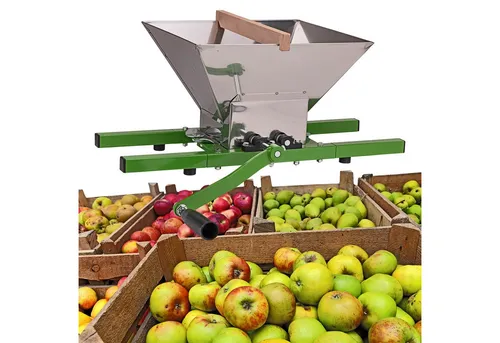 DEMA Obstmühle Como DOM7 Eco – 7L Obstpresse für frisches Obst - Obstpressen & Muser, manuelle 7L Mühle aus Edelstahl für naturreines Obst – perfekt für selbst geerntete Früchte.