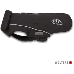 Wolters Skijacke Dogz Wear für Mops Co. - Größe: 48 cm, schwarze Haustierbekleidung für kalte Wintertage