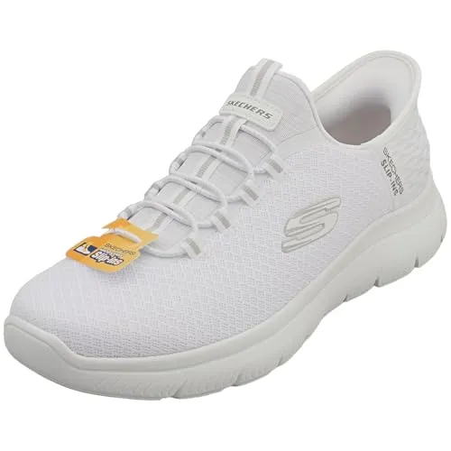 Skechers Herren Slip-Ins Summits Vegan Weiß - 47.5 EU - Sneaker für Herren, ideal zum Gehen mit veganem Obermaterial und komfortabler 3.7 cm Absatzhöhe – perfekt für Berufskleidung und Alltag.