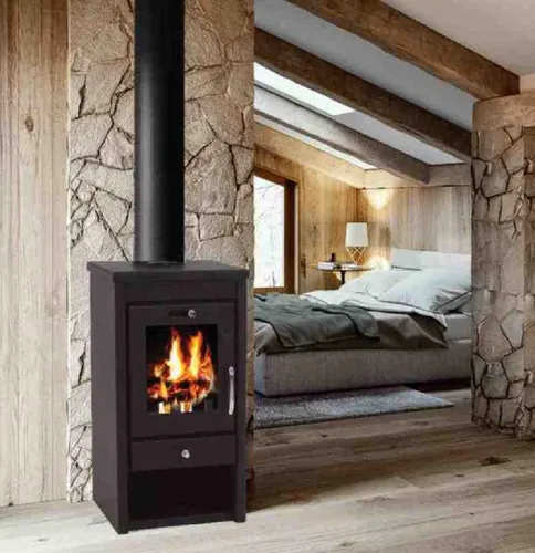 Apex Kaminofen 56310 - 7kW Holzofen - Kaminöfen mit Energieeffizienzklasse A, ideal für umweltbewusstes Heizen und gemütliche Atmosphäre in Ihrem Zuhause.
