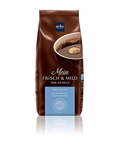 Kaffee FRISCH & MILD naturmild von arko, 500g Bohnen