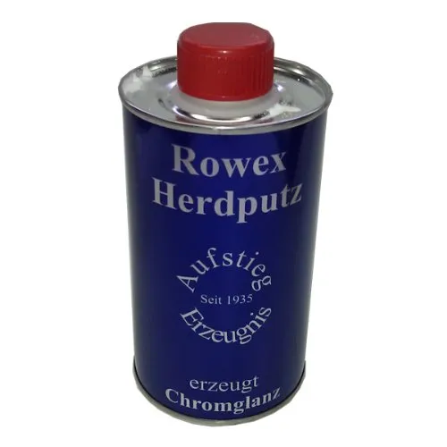 Rowex Herdputz für Herdplatten und Gasherde - Effektiver Reiniger für Stahloberflächen, entfernt mühelos hartnäckige Rückstände und sorgt für strahlende Sauberkeit.