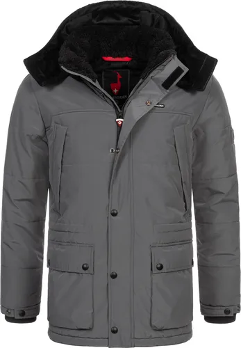 Höhenhorn Mangard Herren Winter Jacke Grau Gr. XL - Funktionsjacke mit dichter und wärmender Innenwattierung für optimale Isolation und atmungsaktives Material für besten Tragekomfort. Ideal für kalte Tage und vielseitig kombinierbar.