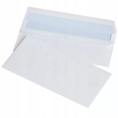 Koperta bez okienka DL (110 x 220 mm) biały 50 szt. Office Product 5901503697481