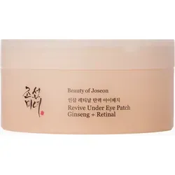 Beauty Of Joseon Revive Under Eye Patch Ginseng + Retinal - Augenpads gegen Falten - Hydrogel-Augenpads mit Ginseng und Retinal für intensive Feuchtigkeit und straffe Haut. Die einzigartige Form sorgt für optimalen Sitz und hohen Komfort. Ideal zur Pflege der empfindlichen Augenpartie.
