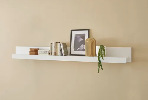 Wandboard "Chester" – modernes Wandregal mit Stauraum - Vielseitig einsetzbares Hängeregal in Weiß Matt, 217 cm breit – ideal für stilvolle Raumgestaltung und optimalen Stauraum.