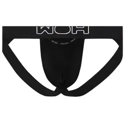 WOH Tanga Herren Jockstrap 1er Pack Baumwolle (Packung, 1er Pack) schwarz L