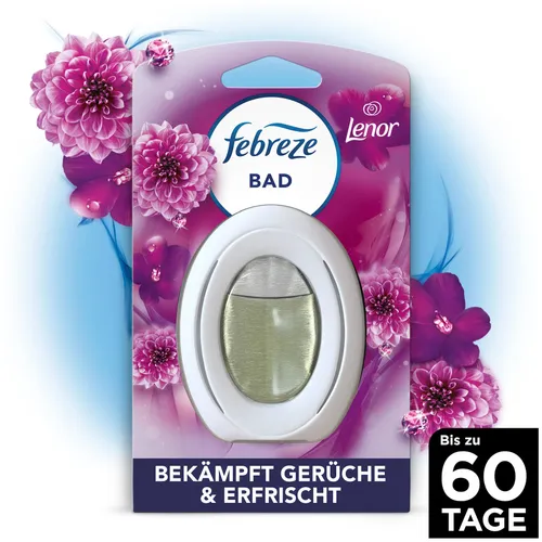 Febreze Bad Lufterfrischer Lenor Amethyst - Febreze Amethyst Blütentraum Bad Lufterfrischer, sorgt für bis zu 60 Tage frischen Duft und neutralisiert unangenehme Gerüche effektiv. Ideal für ein angenehmes Raumklima.