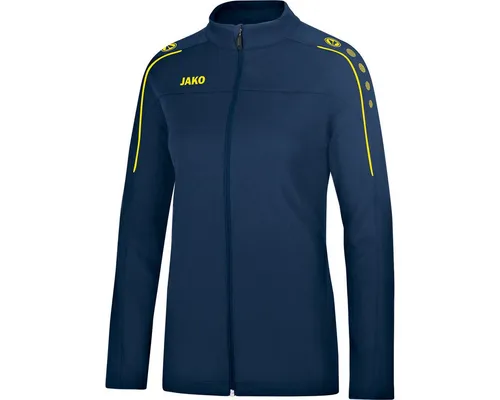JAKO Herren Freizeitjacke Classico - nightblue/citro, XXL - Funktionsjacke mit weicher Microfleece-Innenseite, praktischen Reißverschlusstaschen und Zippergarage für optimalen Komfort.