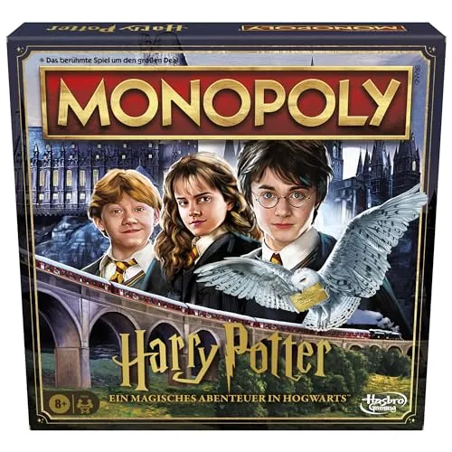 MONOPOLY HARRY POTTER - Das magische Brettspiel - Gesellschaftsspiel für 2-6 Spieler, ideal für Harry Potter Fans, ab 8 Jahren. Erlebe die Zauberwelt und baue dein Imperium auf!